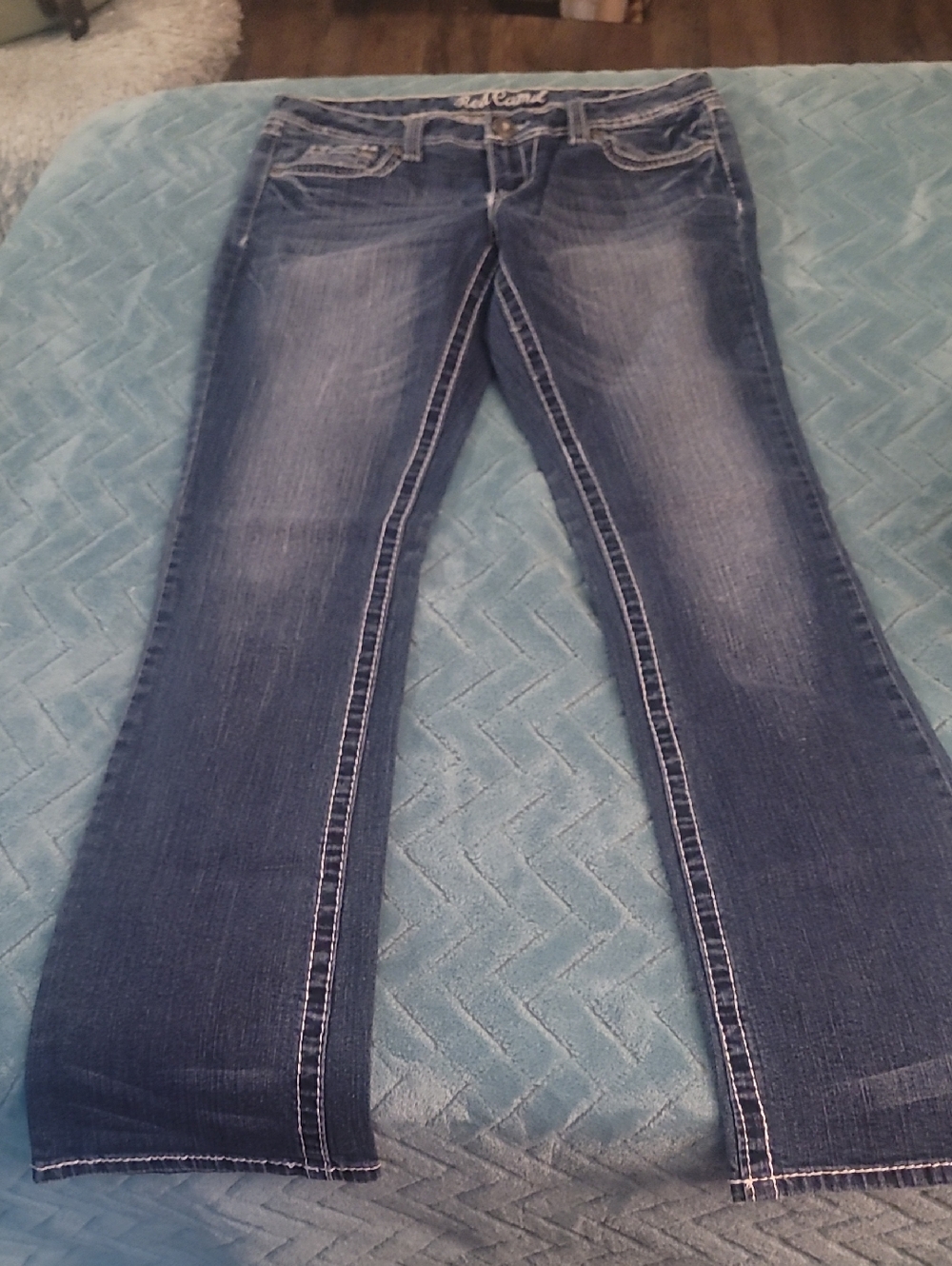 Red Camel Women's Blue Boot Cut Jeans